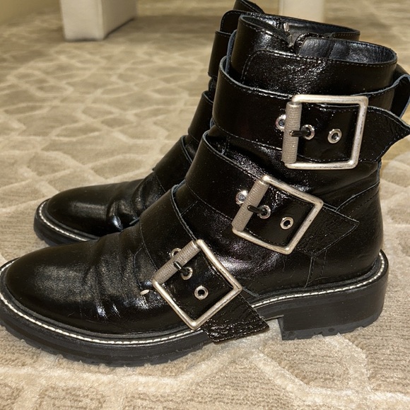 Rag & Bone Cannon black buckle boot - Picture 2 of 3